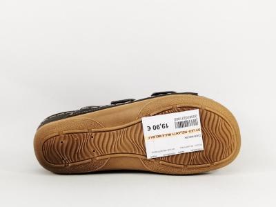 Mule femme cuir confort velcro noir tendance RELAXITY melba à pas cher