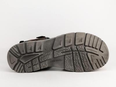 Sandale homme grande taille cuir marron destockage JOSEF SEIBEL brendan à pas cher