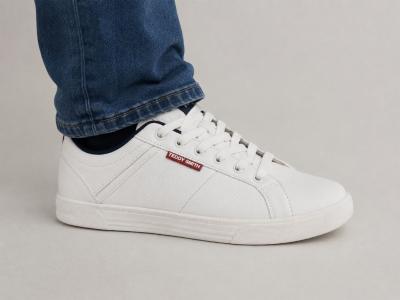 Basket blanche homme tendance confortable à pas cher destockage TEDDY SMITH 120190