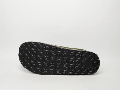 Chausson homme confortable semelle amovible dessus kaki feutre recycle OUF Mynes