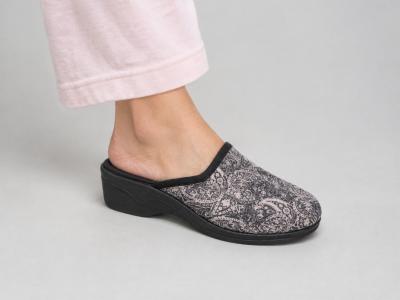Chausson mule compensée femme confort à pas cher CHIC & RELAX modelana