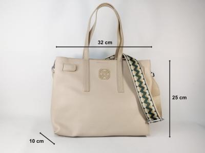 Sac beige femme bandoulière originale tendance chic destockage XTi 184555 pas cher