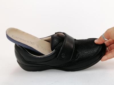 Chaussure hallux valgus femme pieds sensibles et larges cuir souple CAPRICE 24655 H