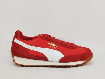 Basket rouge homme PUMA easy rider vintage en destockage à pas cher