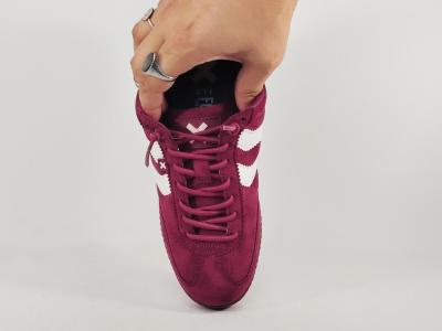 Basket sans lacets femme rouge bordeaux souple confortable destockage XTi 144170 pas cher