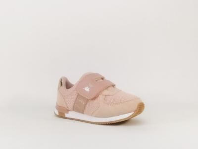 Basket rose tendance  velcro KAPPA banda mohan pour fille bb