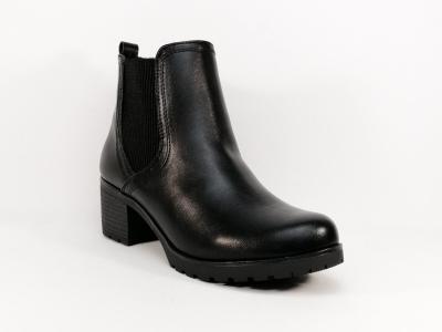 Bottine femme à talon simili cuir noir SUPREMO 2125101 à pas cher