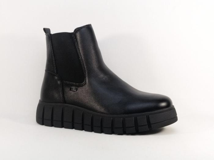 Bottines fourrées femme chic noires semelle confortable TOM TAILOR 8490710011