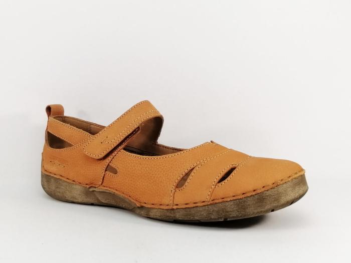 Chaussure femme grande taille confortable cuir orange destockage JOSEF SEIBEL fergey 51