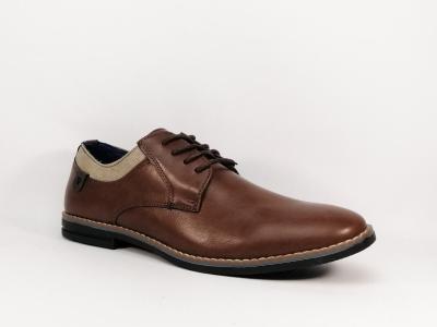 Derby de ville chic habillé marron destockage STANFORD trust pour homme