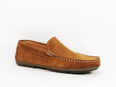 Mocassin camel tout cuir souple et confortable ORLAND 2022 homme