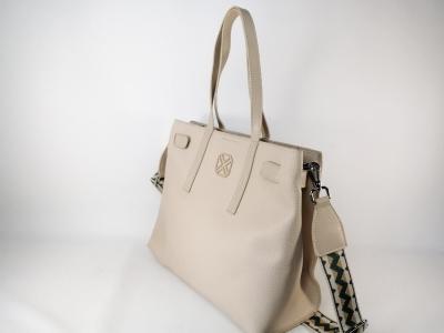 Sac beige femme bandoulière originale tendance chic destockage XTi 184555 pas cher