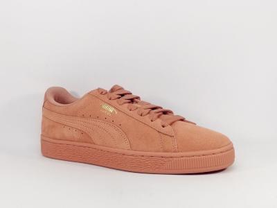 Basket PUMA suede classic corail en destockage  pas cher mixte 366490