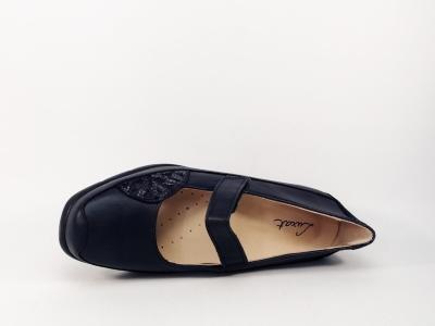 Babies grand confort femme cuir marine destockage LUXAT emerence