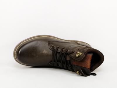 Bottine marron homme cuir souple confortable tendance destockage MORAN'S gaspario