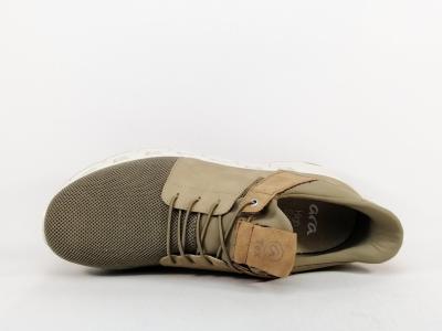 Chaussure slip in homme qui s'enfile toute seule confortable beige destockage IMAC 754175