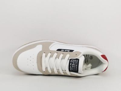 Sneakers mixte tendance blanc beige ROUTE 66 poncas à pas cher