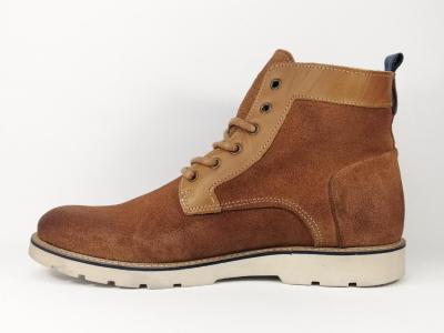 Chaussures montantes en cuir souple camel ORLAND 6022 pour homme