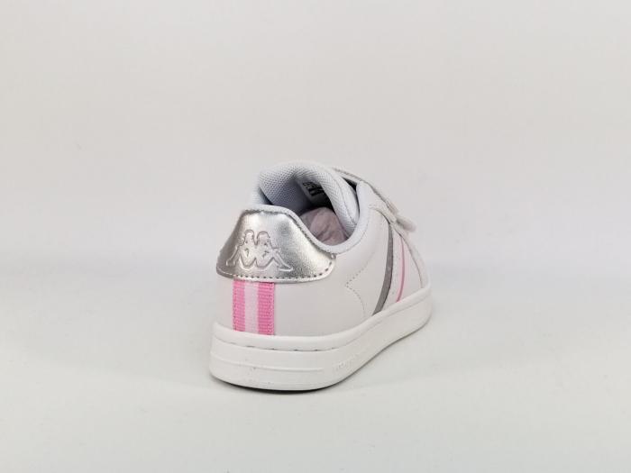 basket blanche scratch fille