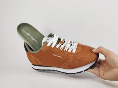 Basket homme pas cher camel confortable tendance en destockage TEDDY SMITH 120162 panama