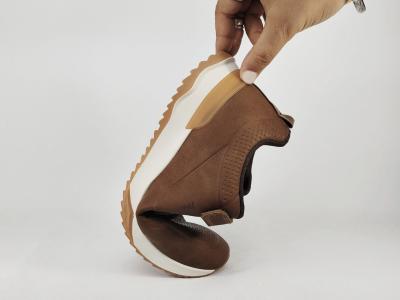 Basket marron homme à scratch tendance ROUTE66 plaisant à pas cher confortable