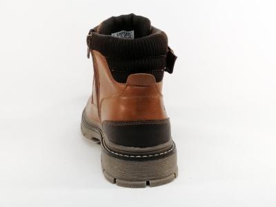 Bottines homme marron pas cher à lacets et zip confortable et tendance ROADSIGN Falista