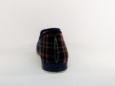 Chaussons chauds homme charentaise fourrée pure laine carreaux CHIC RELAX OUF moret