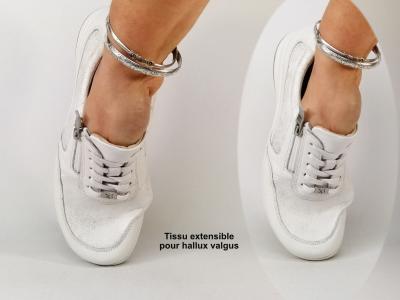 Chaussure hallux valgus femme pieds sensibles larges CAPRICE 23723 cuir largeur H