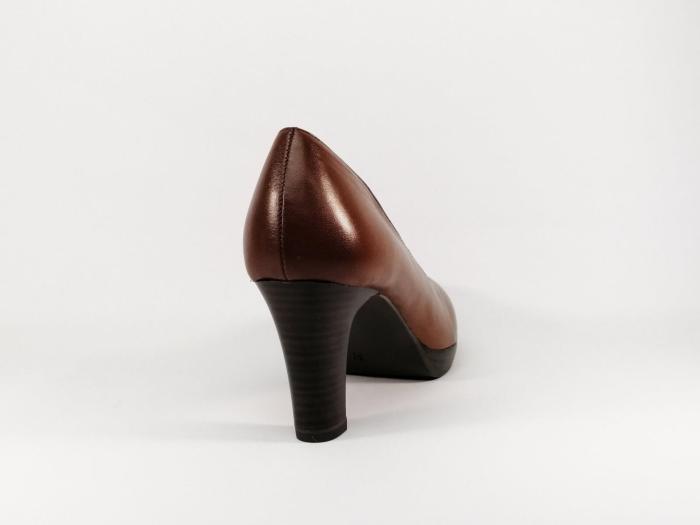 escarpins femme cuir camel