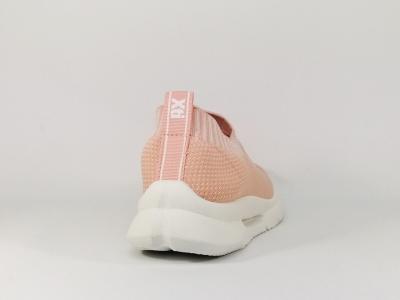 Sneakers femme en toile rose nude destockage XTi 49823 à pas cher