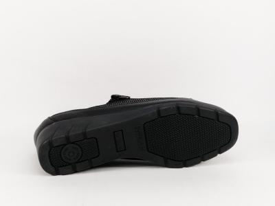 Chaussures pieds sensibles femme cuir noir destockage LUXAT embassy