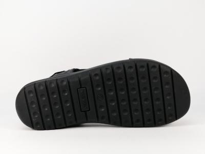 Sandale de marche homme confortable à velcro destockage IMAC 504190 noir
