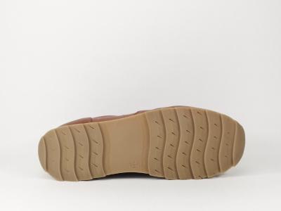 Basket de ville tendance en cuir camel ORLAND 1996 pour femme