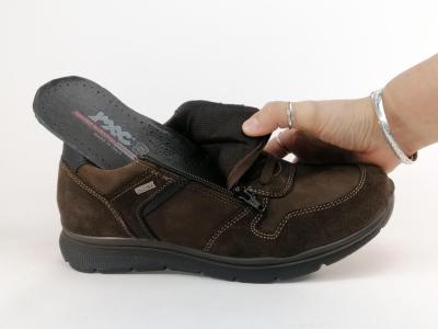 Chaussure homme cuir marron confortable souple et waterproof Destockage IMAC 452578