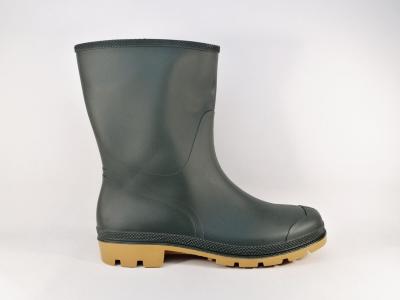 Botte de pluie homme grande taille pas cher en destockage UMO briere vert pvc