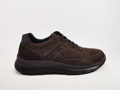 Chaussures homme pieds larges confortables cuir marron destockage IMAC 852540 extra wide