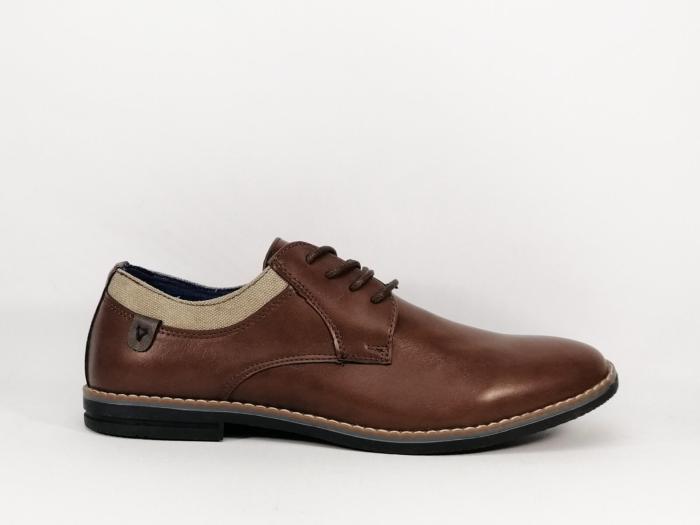 Derby de ville chic habillé marron destockage STANFORD trust pour homme