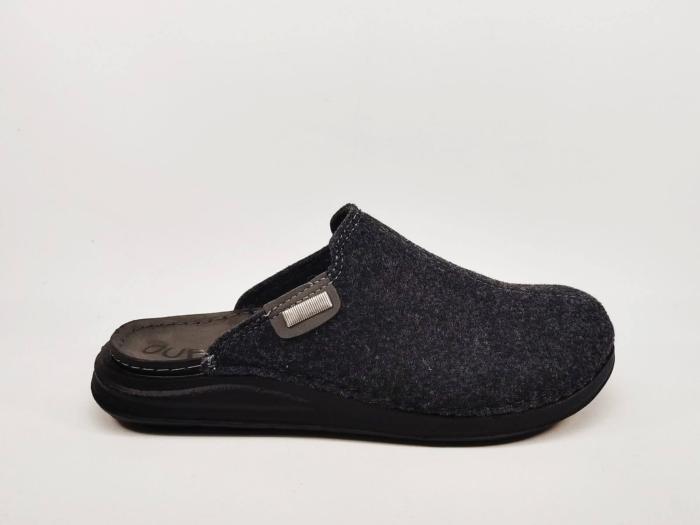 Sabot homme confortable noir semelle cuir CHIC & RELAX OUF myban souple