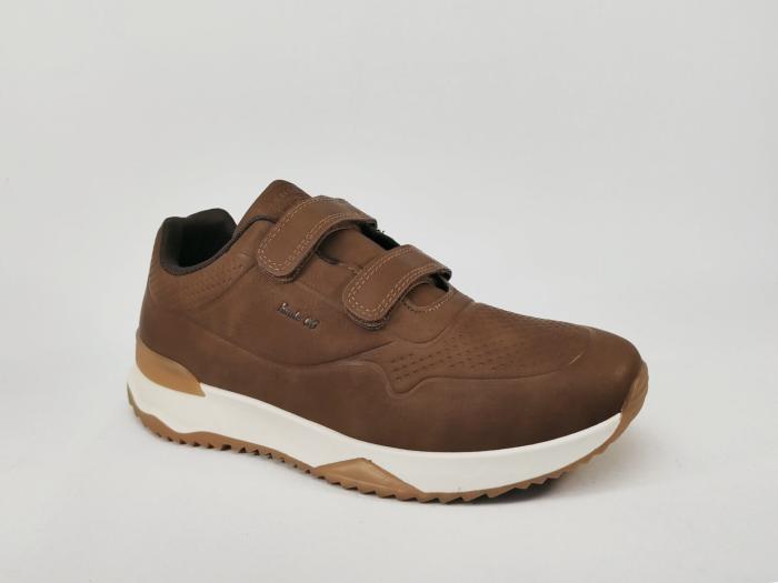 Basket marron homme à scratch tendance ROUTE66 plaisant à pas cher confortable