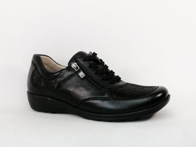 Chaussure hallux valgus femme pieds sensibles larges CAPRICE 23766 cuir souple