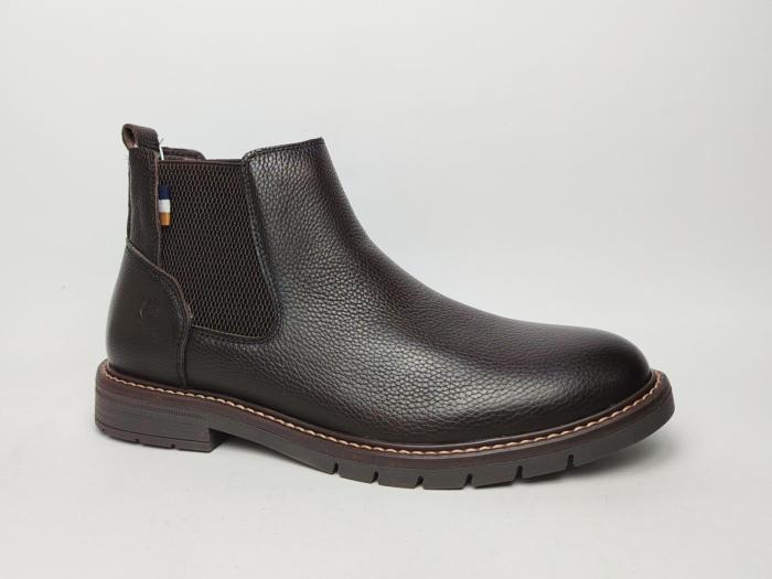 Chelsea boot homme cuir marron confortable chic destockage LONDONS LIFE 162673 à pas cher