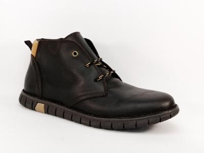 Derby homme en cuir marron de qualit BRAN'S 13429 - Fabrication Espagne