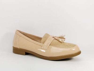 Mocassin chic beige grande pointure femme CINK ME DM326-7  pas cher