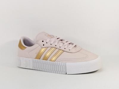 Sneakers ADIDAS sambarose EE6743 destockage à pas cher cuir rose femme 