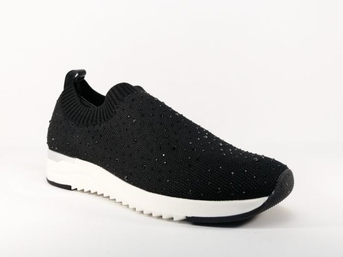 Sneakers textile noir souple largeur G CAPRICE 24700 pour femme