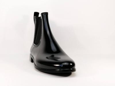 Bottine de pluie en destockage MEDUSE Japlou noir femme