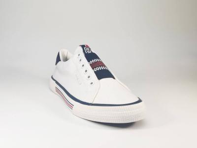 Tennis en toile à élastiques blanche TOM TAILOR 699530300 pour femme