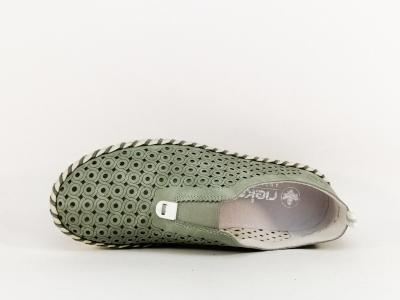 Chaussure femme sans lacet souple et confortable RIEKER N1963 semelle cuir