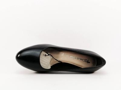 Escarpin chic cuir noir TAMARIS 22410 confortable femme