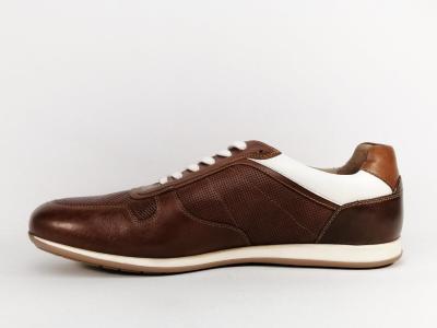Basket homme grande pointure en cuir marron destockage JOSEF SEIBEL colby 01 cognac à pas cher 